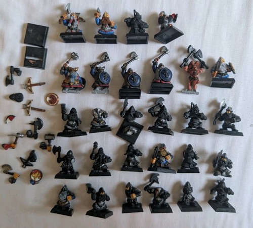 Oop dwarf warriors plastic - oop,